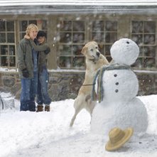 Owen Wilson e Jennifer Aniston in una romantica scena del film Io & Marley