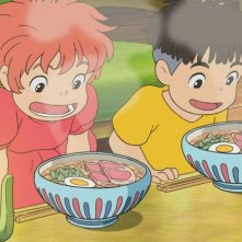 Un'immagine del film d'animazione Ponyo sulla scogliera, diretto dal genio dell'animazione Hayao Miyazaki