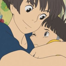 Un'immagine del film Ponyo sulla scogliera