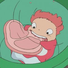 Un'immagine del film Ponyo sulla scogliera, diretto da Hayao Miyazaki