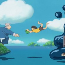 Una scena del film Ponyo sulla scogliera di Hayao Miyazaki