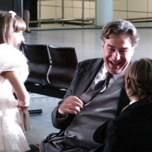 La piccola Angelica Cinquantini sul set della serie tv I Cesaroni 3