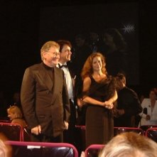 Cannes 2001: Francesca Livia Sartori accanto a Ermanno Olmi.