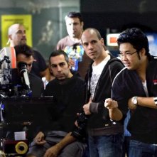 Il regista Kevin Tancharoen sul set del film Fame