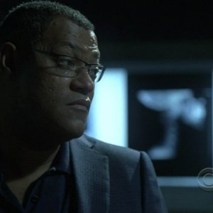 Laurence Fishburne nell'episodio 'Kill me if you can' della serie televisiva CSI: Crime Scene Investigation