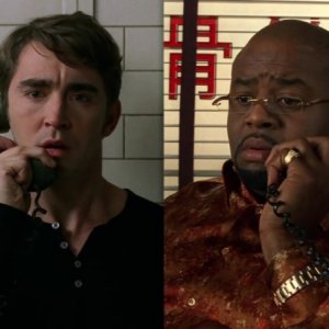 Lee Pace insieme a Chi McBride in una scena dell'episodio 'Il dono della vita' della serie tv Pushing Daisies
