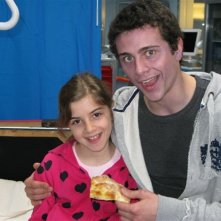 Angelica Cinquantini con Federico Galante sul set di Medicina Generale 2