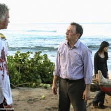 Michael Emerson, Jeff Fahey e Yunjin Kim nell'episodio Namaste di Lost