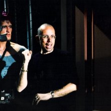 Oreste Guidi sul set accanto a Gabriele Salvatores