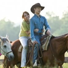 Miley Cyrus e Lucas Till in un'immagine del film Hannah Montana: The Movie