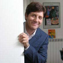 Pietro Pignatelli sul set del film Il sogno nel casello