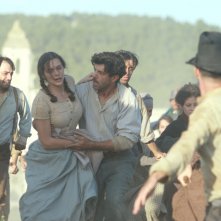 Un momento drammatico della fiction Pane e libertà