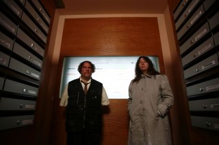 Bouli Lanners e Yolande Moreau in un'immagine del film Louise & Michel