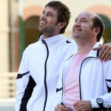 Kim Rossi Stuart e Antonio Albanese in una sequenza del film Una questione di cuore