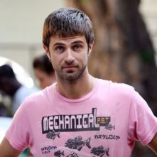 Kim Rossi Stuart sul set del film Una questione di cuore