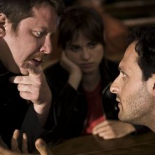 Gianluca Gobbi, Kasia Smutniak e Fabio Troiano in una scena del film Tutta colpa di Giuda