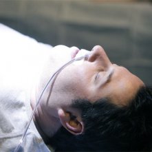 Greg Grunberg in una scena di Cold Snap dalla terza stagione di Heroes