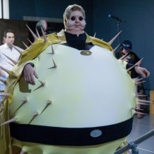 Una foto scattata sul set del film Super Capers