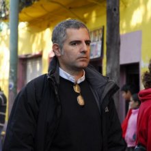 Il regista Luca Manfredi sul set del film tv Scusate il disturbo