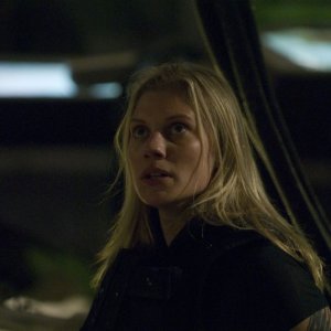 Katee Sackhoff è Starbuck nell'episodio 'Daybreak: Part 2', finale della serie Battlestar Galactica