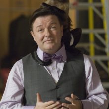 Ricky Gervais in una sequenza di Una notte al museo 2: la fuga