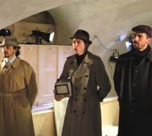 Giuseppe Butera con Davide Marzi ed Adriano Braidotti ne Il tempo e la stanza (di Botho Strauss, regia Walter Pagliaro)