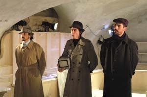 Giuseppe Butera con Davide Marzi ed Adriano Braidotti ne Il tempo e la stanza (di Botho Strauss, regia Walter Pagliaro)