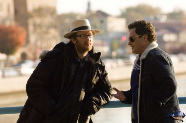 Il regista James Gray e Joaquin Phoenix sul set del film film Two Lovers