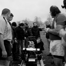 Paolo Sorrentino sul set del corto 'La partita lenta' che fa parte del progetto PerFiducia