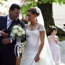 Sergio Friscia e Giulia Michelini in una scena della serie tv Squadra Antimafia - Palermo oggi