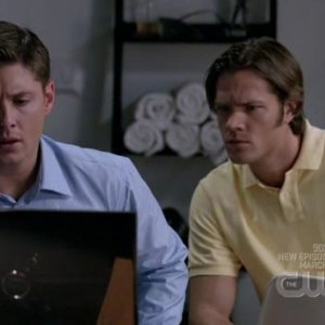Jensen Ackles e Jared Padalecki nell'episodio 'It's a Terrible Life' della quarta stagione di Supernatural