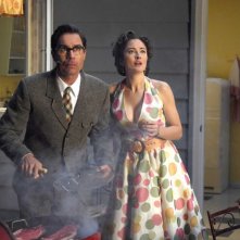 Eric McCormack e Jody Thompson in una scena del film Alien Trespass