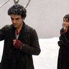 Rolando Villazón e Anna Netrebko in un'immagine del film La Bohème