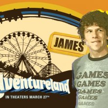 Un wallpaper del film Adventureland con Jesse Eisenberg
