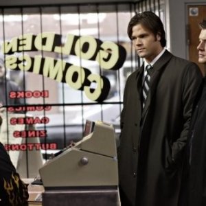 Jensen Ackles e Jared Padalecki in un momento dell'episodio The Monster at the End of this Book di Supernatural