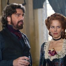 Sonia Bergamasco e Fabio Sartor in una scena della fiction Bakhita