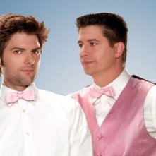 Adam Scott e Ken Marino in una foto promozionale di Party Down