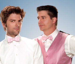 Adam Scott e Ken Marino in una foto promozionale di Party Down