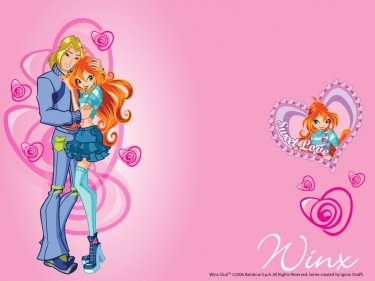 Bloom e Sky in un wallpaper della serie Winx Club