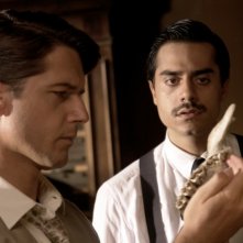 Ettore Bassi e Giuseppe Soleri in una scena del film TV Mal'Aria