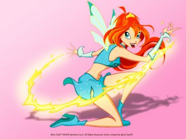 La fatina Bloom in un wallpaper della serie Winx Club