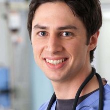 Un primo piano di Zach Braff in Scrubs