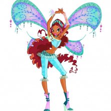 Una nuova trasformazione di Aisha in un'immagine della quarta stagione della serie Winx Club