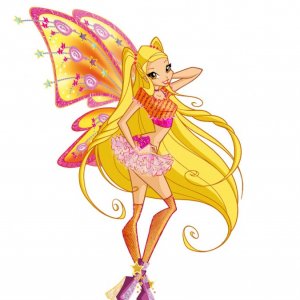 Una nuova trasformazione di Stella in un'immagine della quarta stagione della serie Winx Club