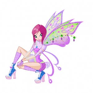 Una nuova trasformazione di Tecna in un'immagine della quarta stagione della serie Winx Club