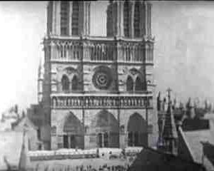 Una veduta della cattedrale di Notre Dame ne Il gobbo di Notre Dame