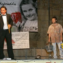 Vincenzo Palazzo durante una performance di Cabaret