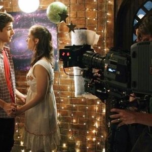 Magda Apanowicz e Jean-Luc Bilodeau sul set dell'episodio Guess Who's Coming to Dinner, della serie tv Kyle XY