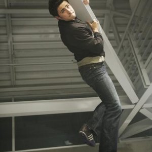 Matt Dallas sul set dell'episodio Bringing Down the House della terza stagione di Kyle XY