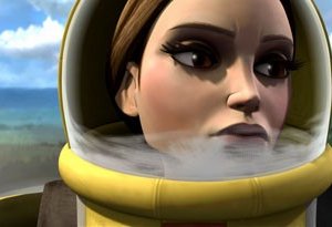 Padme è in cerca di un laboratorio di armi biologiche nell'episodio 'Blue Shadow Virus' della serie tv Star Wars: Le Guerre dei Cloni